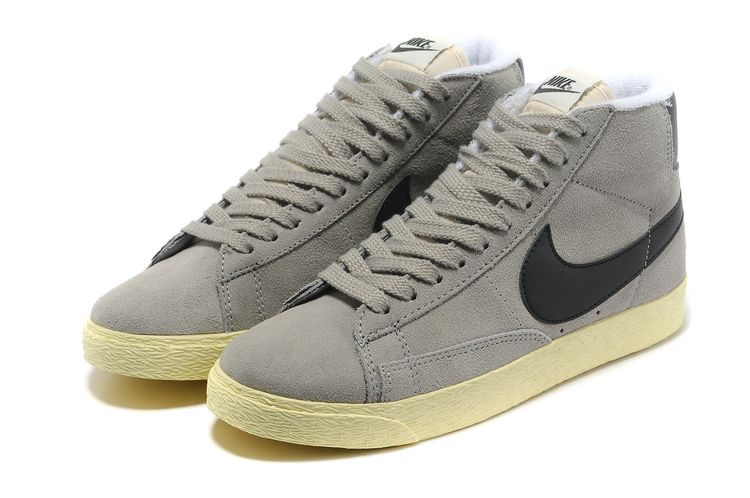 Nike Blazer Mid Suede millesime femmes chaussures gris noir (1)